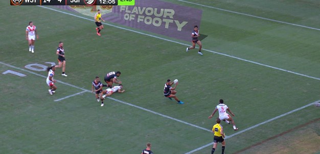 Tupou great reflex catch saves the day