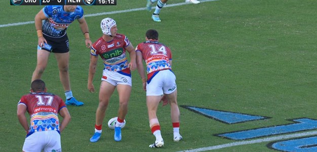 Ponga forgets to play the ball!