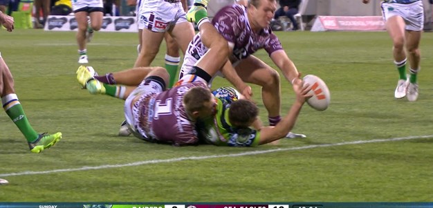 The Trbojevic brothers combine to save a try