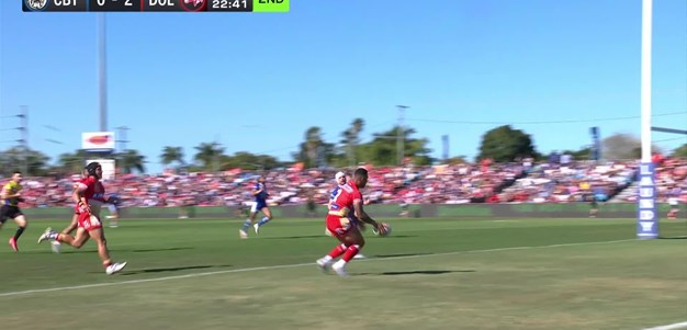 Jamayne Isaako try 16th minute