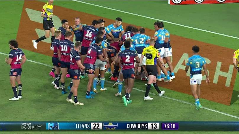 Tempers flare at CBUS Super Stadium