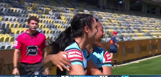 Georgia Ravics scores her first NRLW try