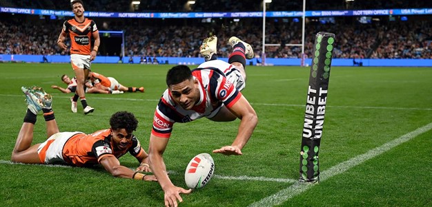 All the tries from Roosters v Wests Tigers