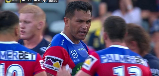 Daniel Saifiti forces the error