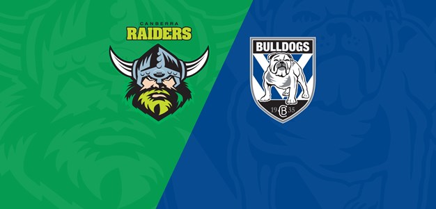 Watch: Canberra Raiders v Canterbury Bankstown Bulldogs