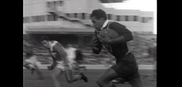Lionel Morgan scores a brilliant individual try against France