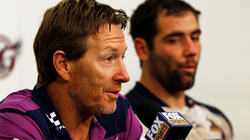 Craig Bellamy following a win versus the Sea Eagles at Lottoland.