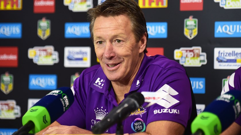 Storm coach Craig Bellamy following his 350th NRL game as head coach.