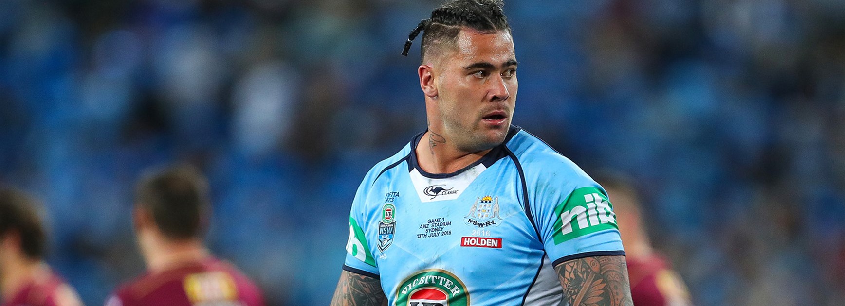 Andrew Fifita is sent to the sin bin during Origin III.