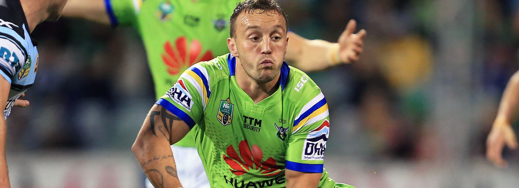 Raiders hooker Josh Hodgson was injured against the Sharks in Finals Week 1.