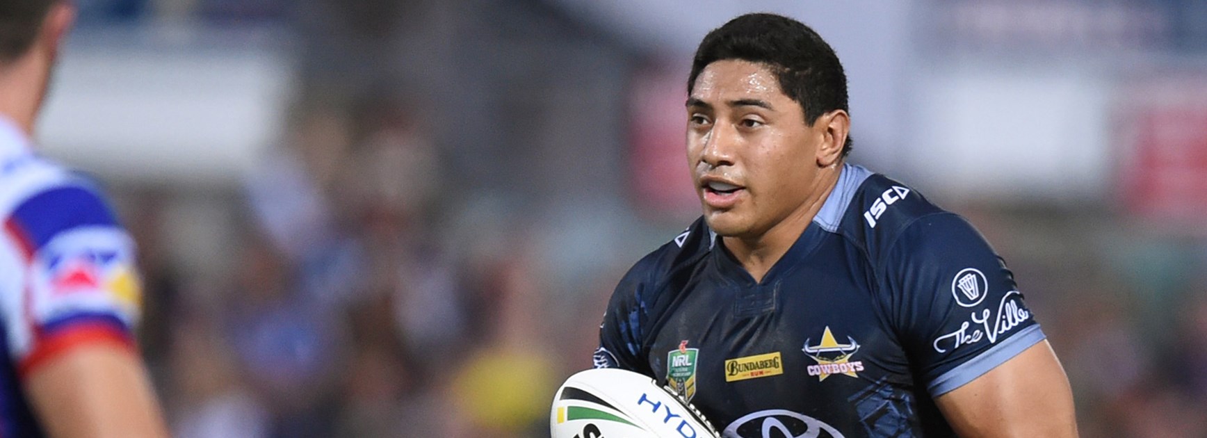 Cowboys lock Jason Taumalolo in action against Newcastle.