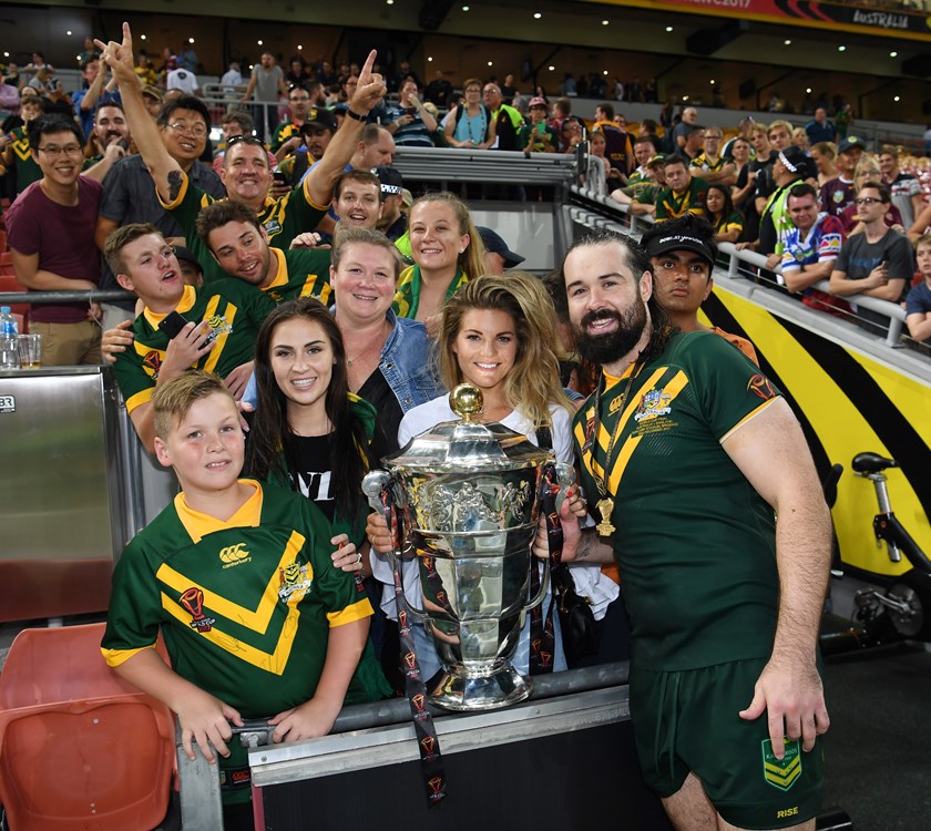 Aaron Woods soaks up the emotion of Australia's 2017 World Cup triumph.