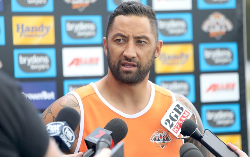 Returning Wests Tigers veteran Benji Marshall.