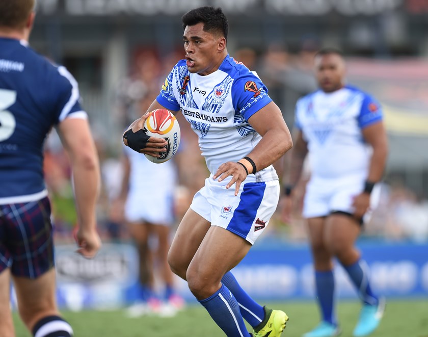 Herman Ese'ese in action for Samoa.