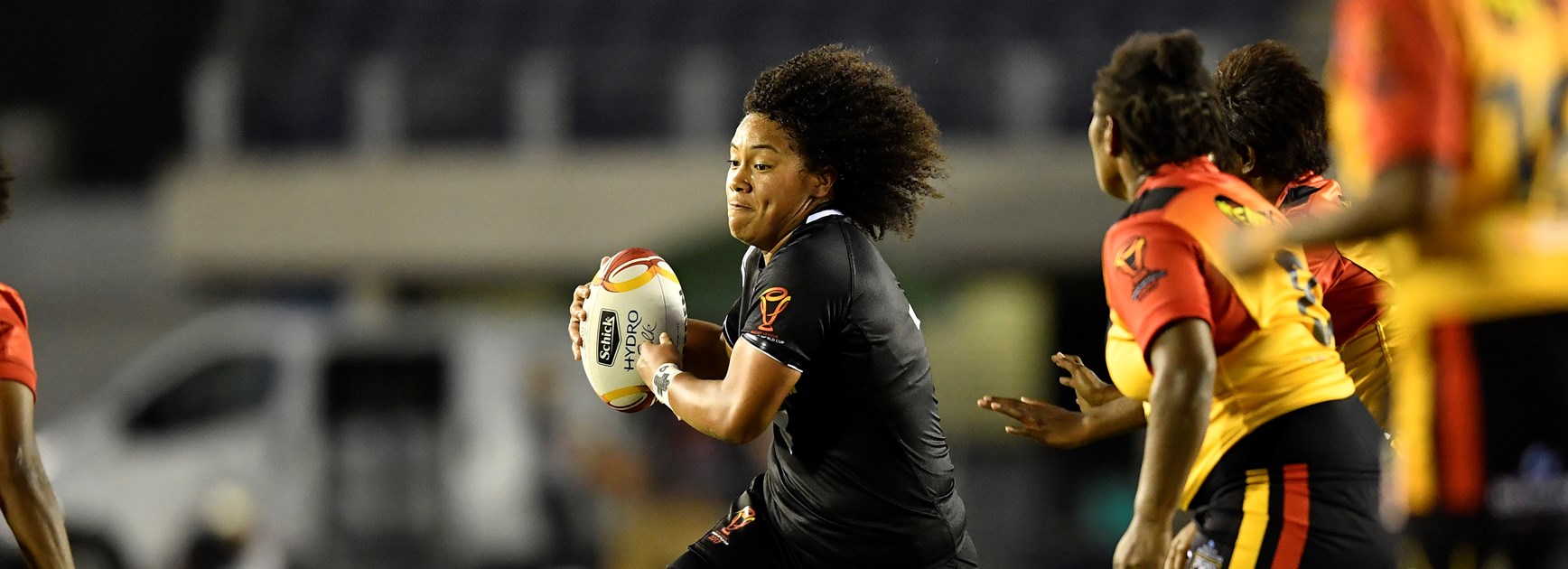 New Zealand's Teuila Fotu-Moala in action against Papua New Guinea.