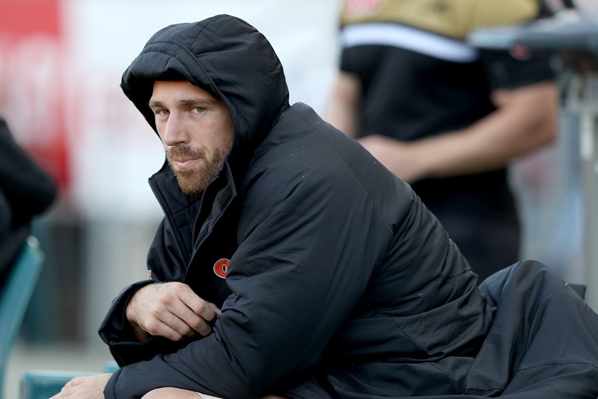 Bryce Cartwright on the Penrith bench in 2017.