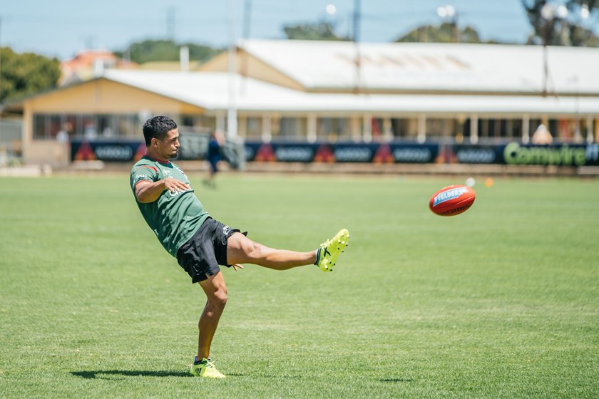 Cody Walker sends the Sherrin into orbit.