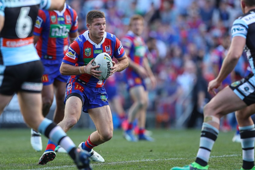 Knights halfback Jack Cogger.