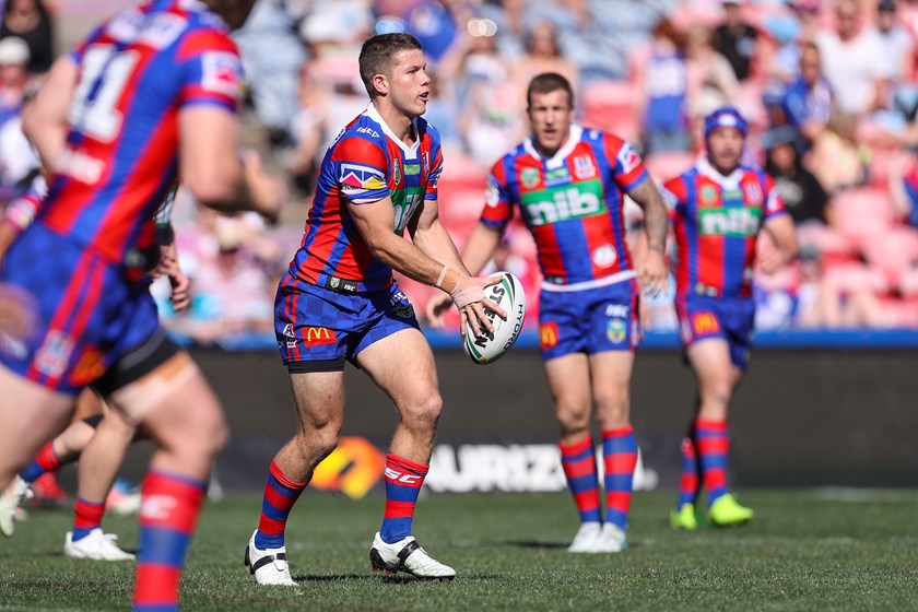 Knights halfback Jack Cogger.