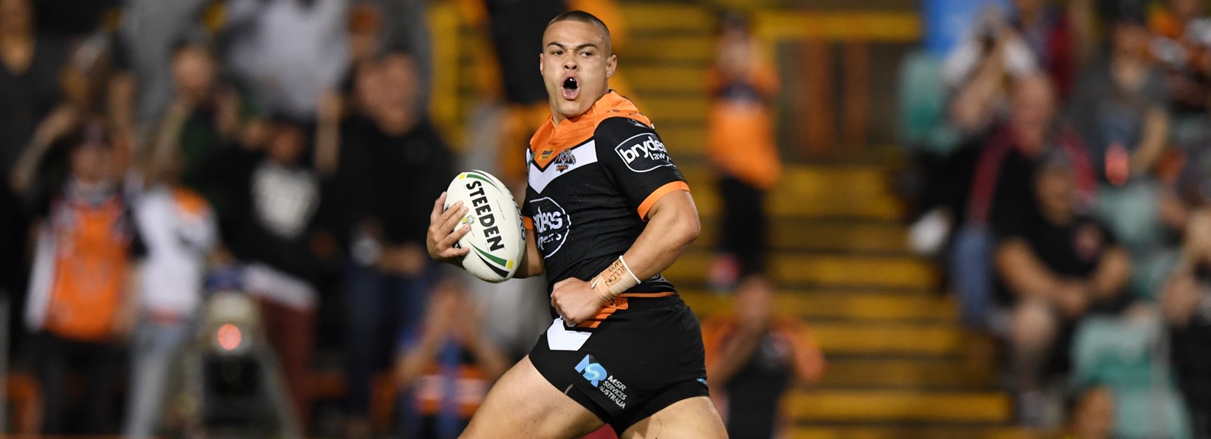 Wests Tigers fullback Tuimoala Lolohea.