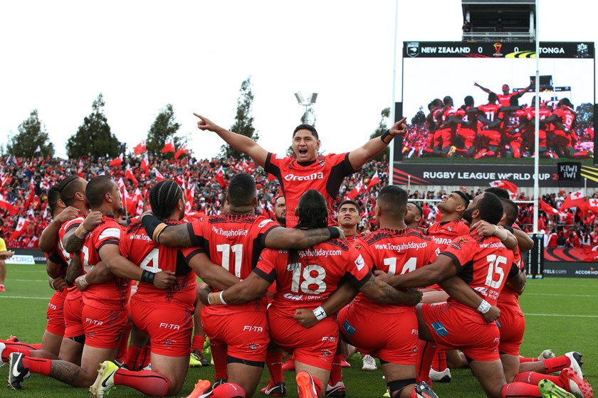 Jason Taumalolo and Tonga during the World Cup.