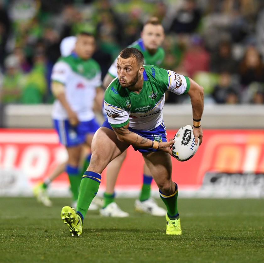 Canberra Raiders hooker Josh Hodgson.