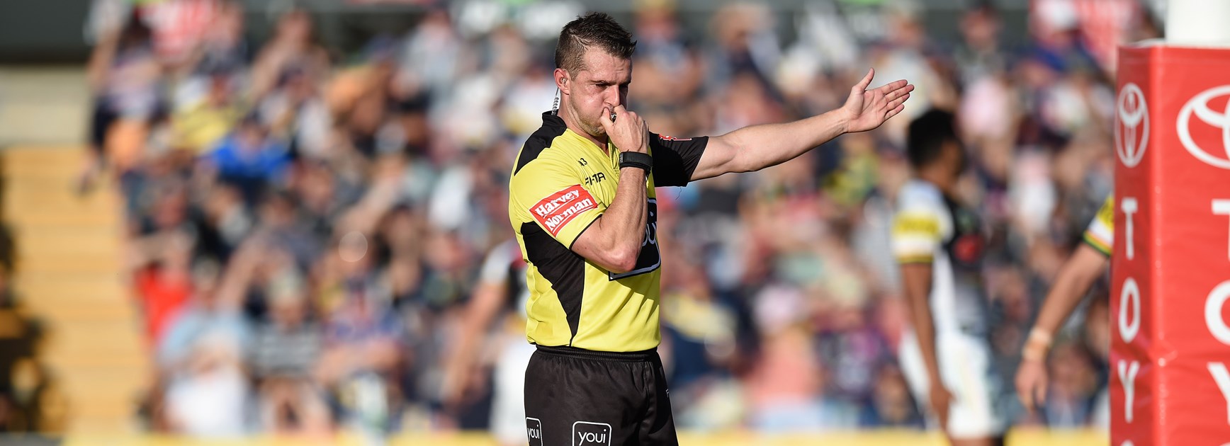 NRL referee Grant Atkins.