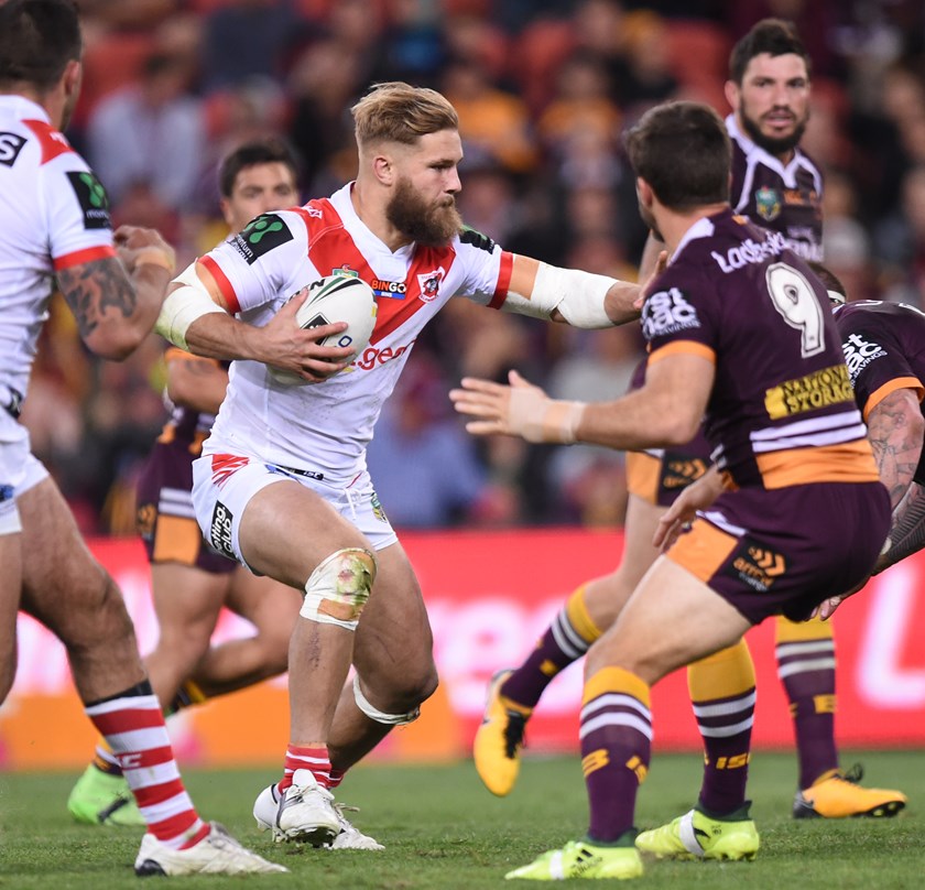 St George lllawarra Dragons forward Jack de Belin.