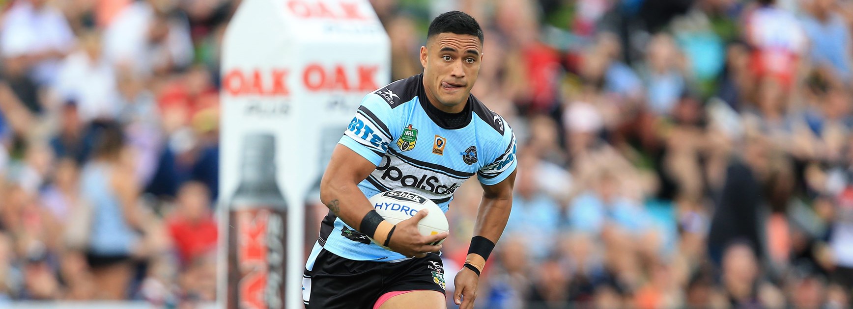 Cronulla Sharks fullback Valentine Holmes.