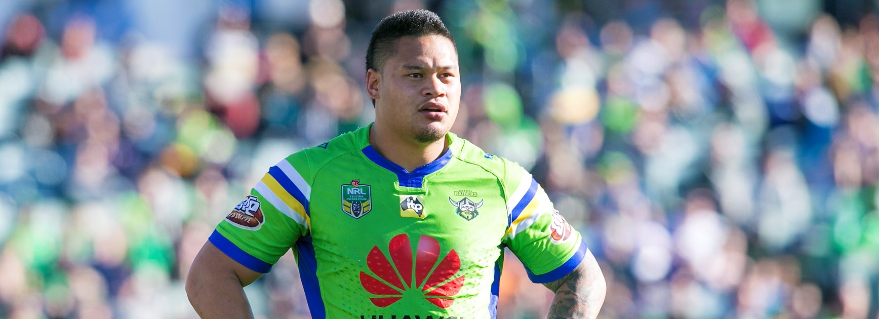 Canberra Raiders centre Joey Leilua.