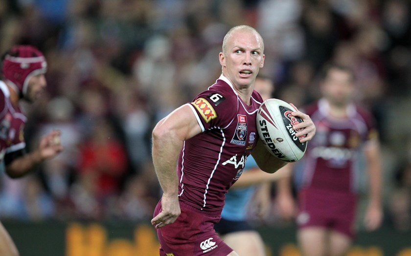 Darren Lockyer in action for Queensland.