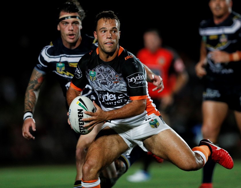 Tigers halfback Luke Brooks.