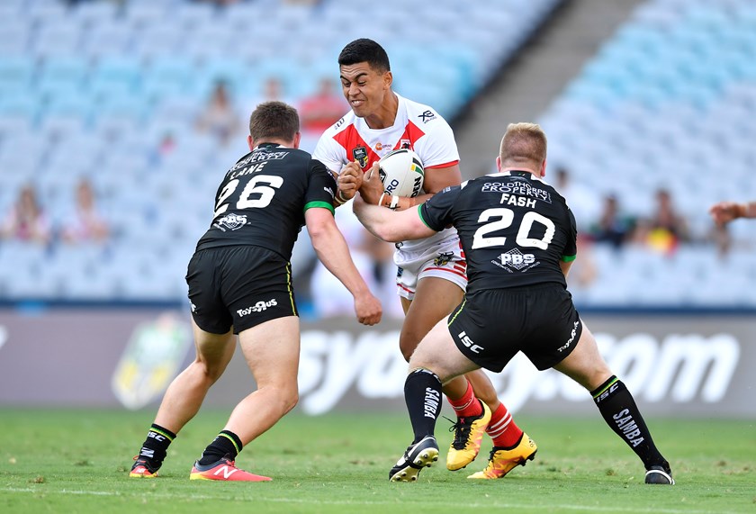 St George Illawarra Dragons centre Tim Lafai. 