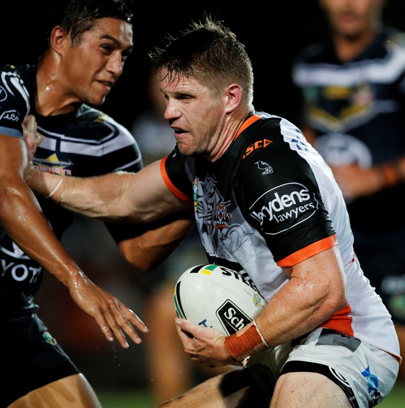 Wests Tigers back-rower Chris Lawrence. 