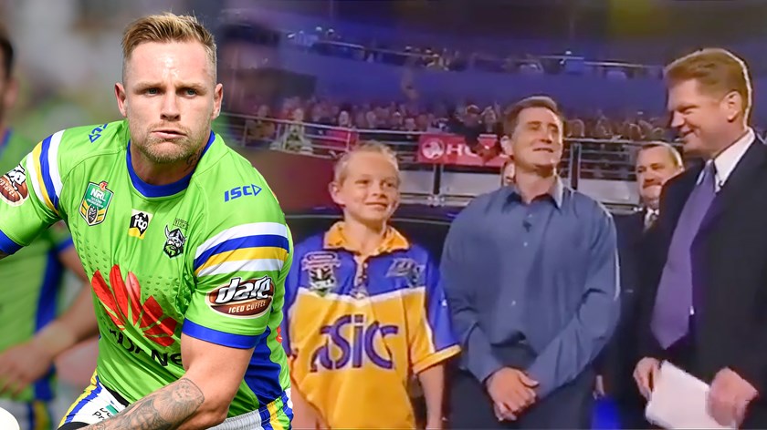 A young Blake Austin on the Footy Show.