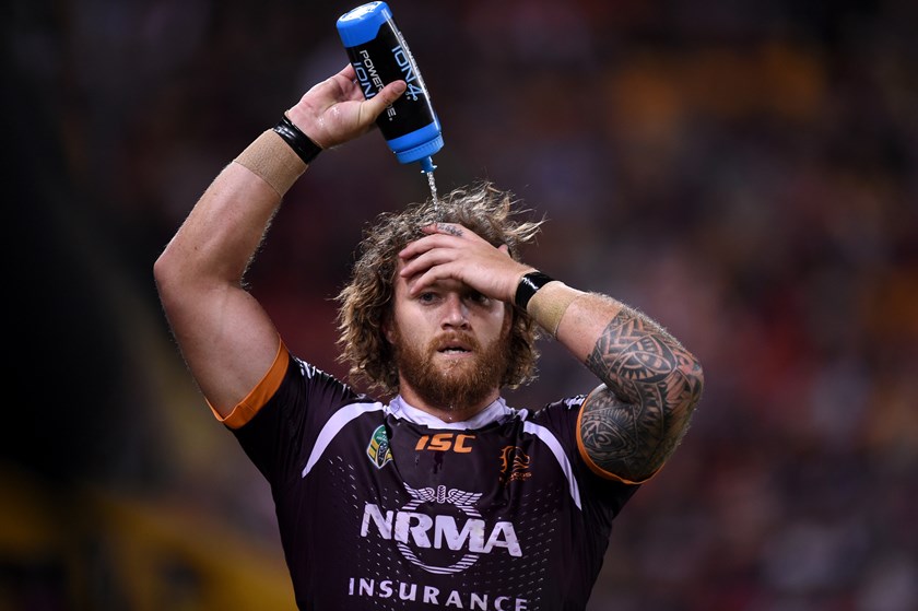 Brisbane Broncos prop Korbin Sims. 