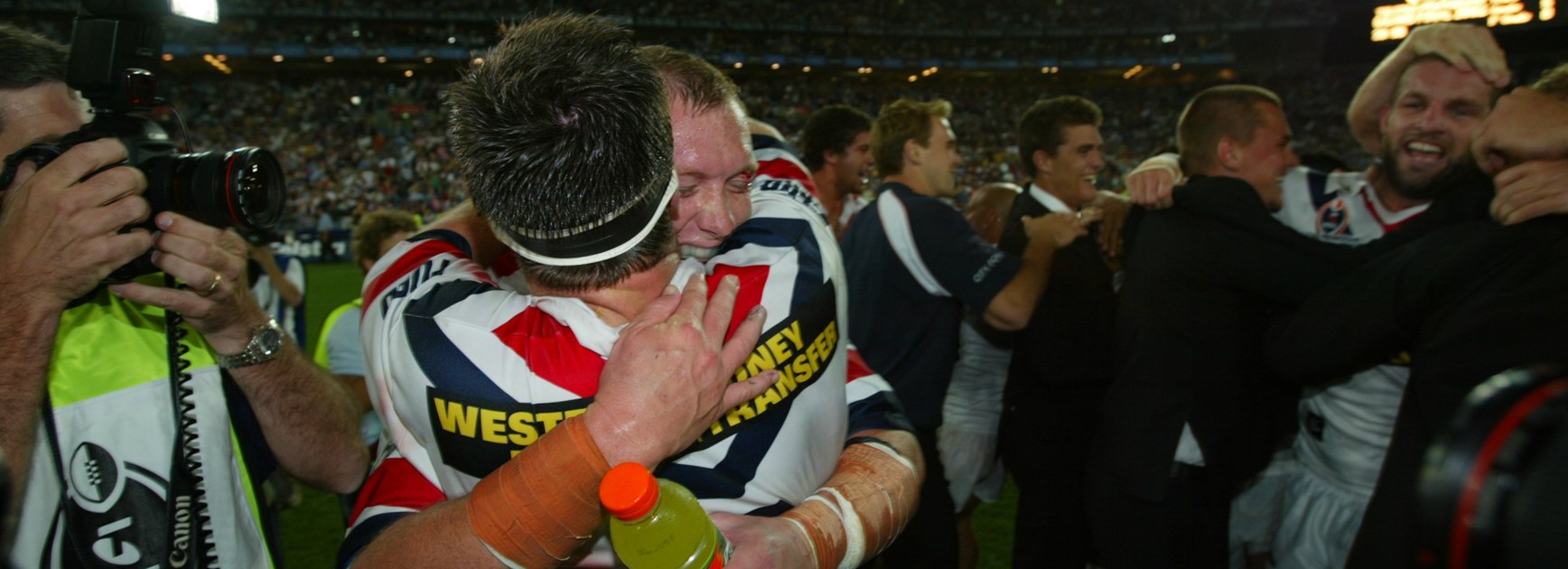 Craig Fitzgibbon after the 2002 grand final.