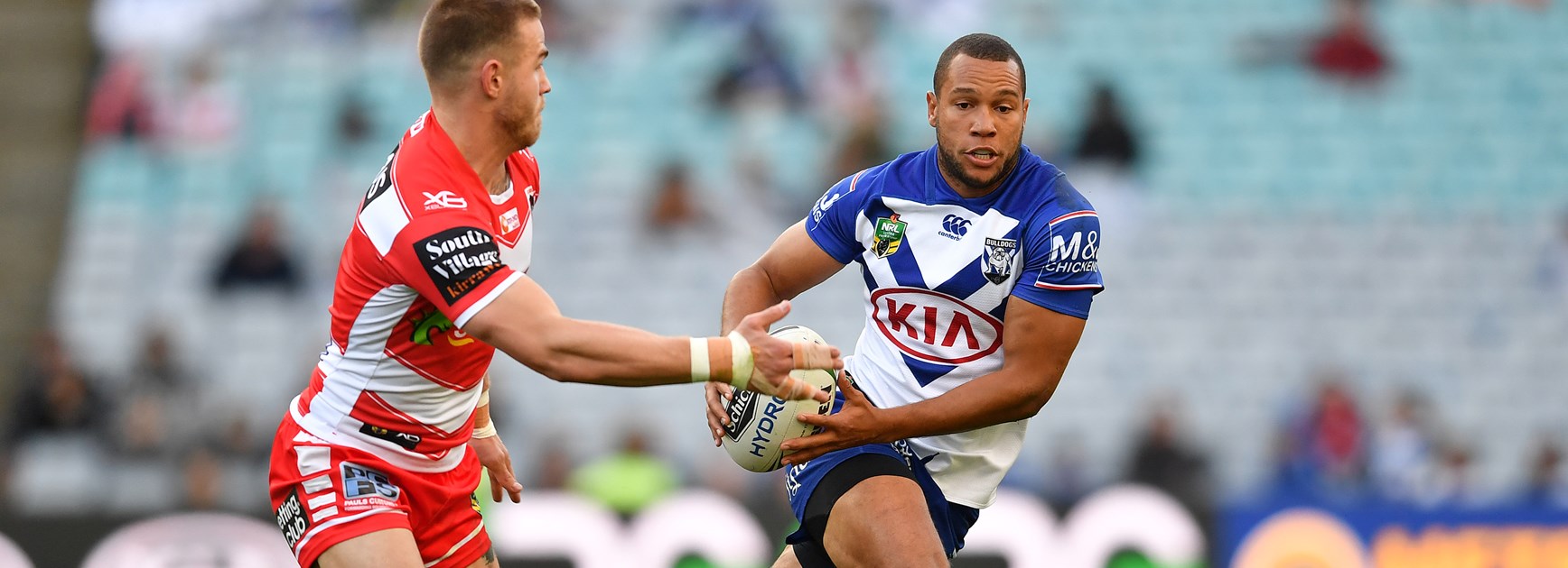 Canterbury Bulldogs fullback Moses Mbye.