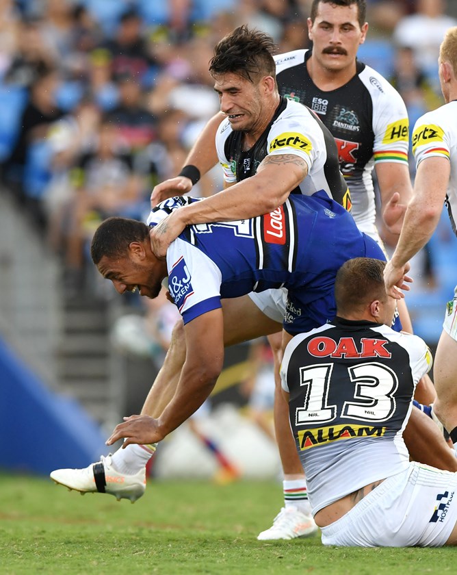 Bulldogs rookie Ofahiki Ogden.