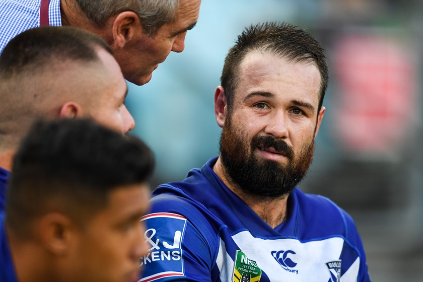 Bulldogs prop Aaron Woods.