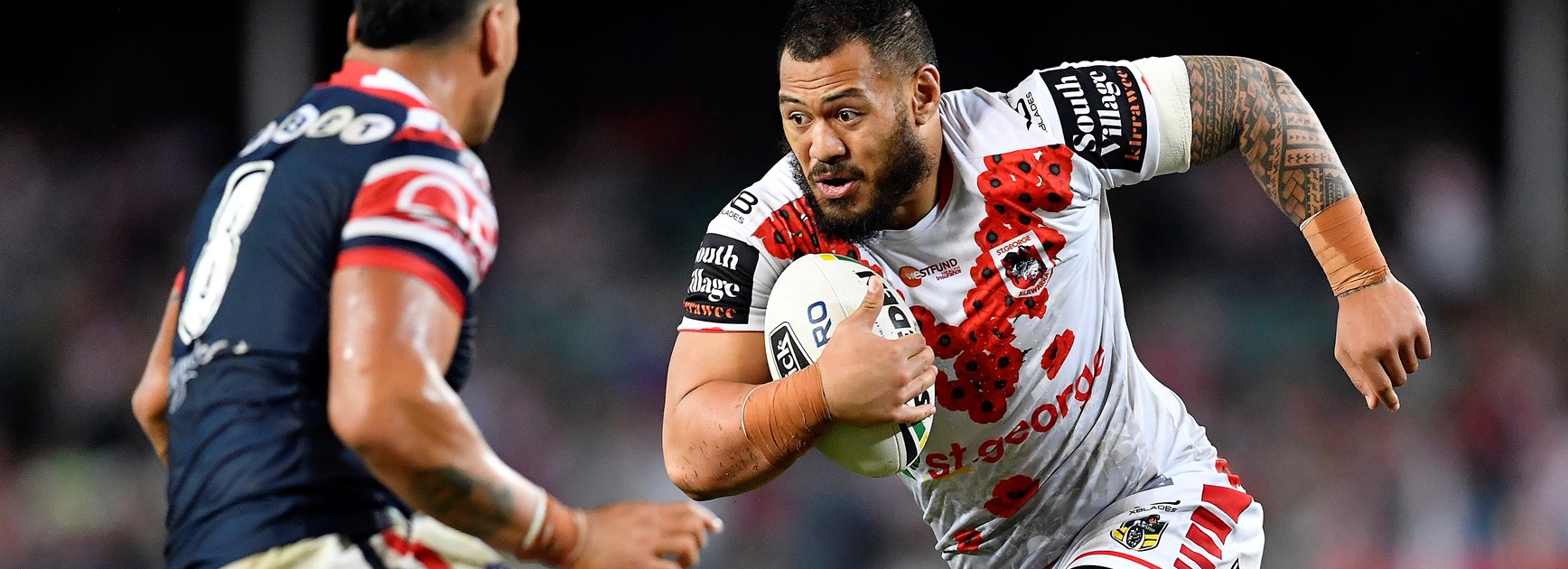 Dragons forward Leeson Ah Mau.