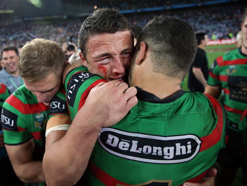 Sam Burgess after the 2014 grand final.