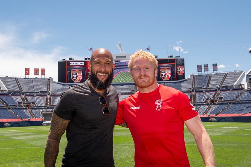 Former Everton goalkeeper Tim Howard and England forward James Graham.