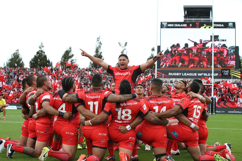 Jason Taumalolo and Tonga during the 2017 World Cup.