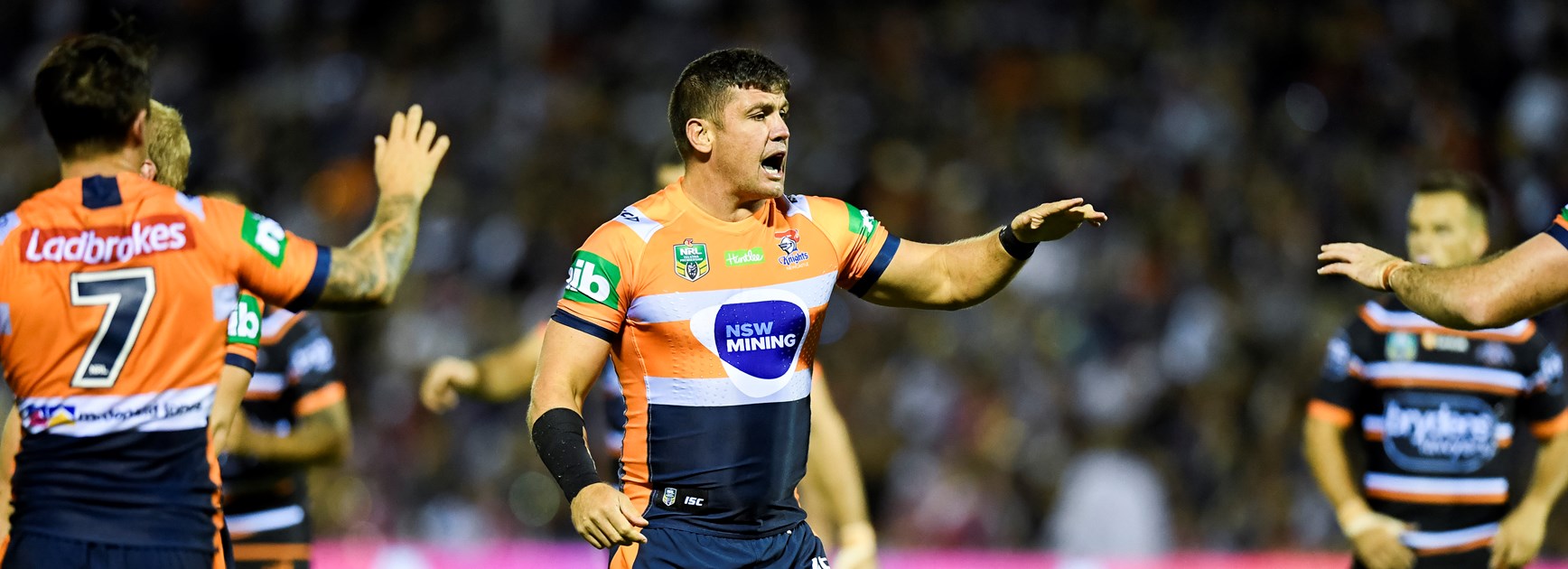 Knights forward Chris Heighington.