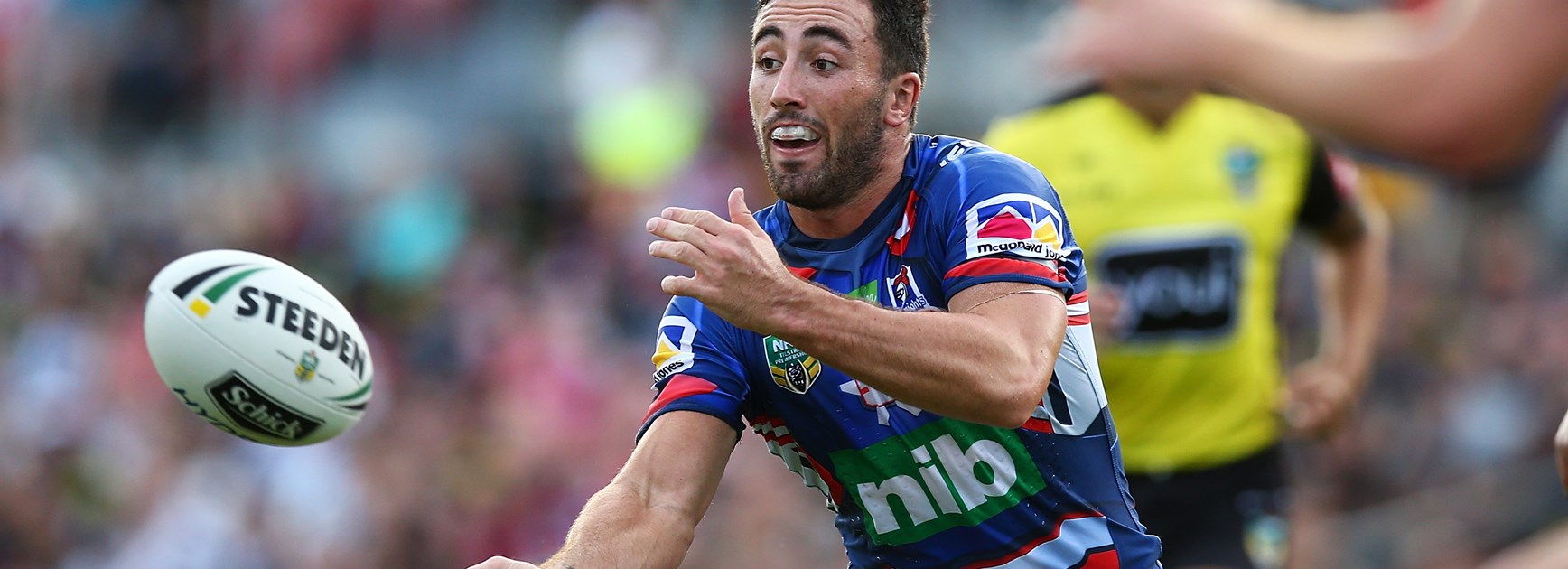 Newcastle Knights five-eighth Brock Lamb.