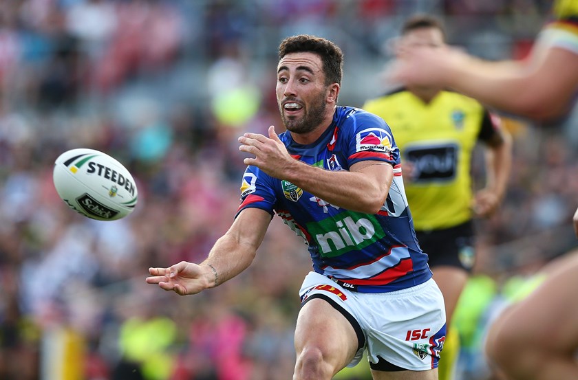 Newcastle Knights five-eighth Brock Lamb.