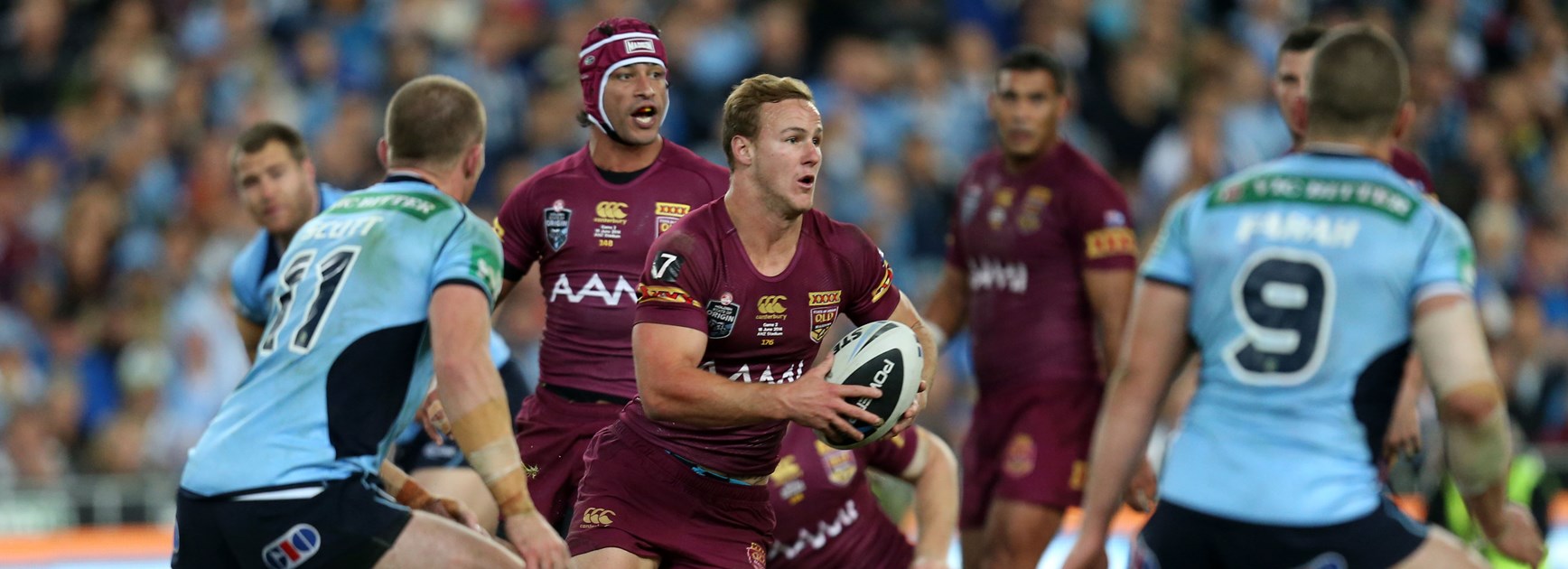 Daly Cherry-Evans in action for Queensland in 2014.