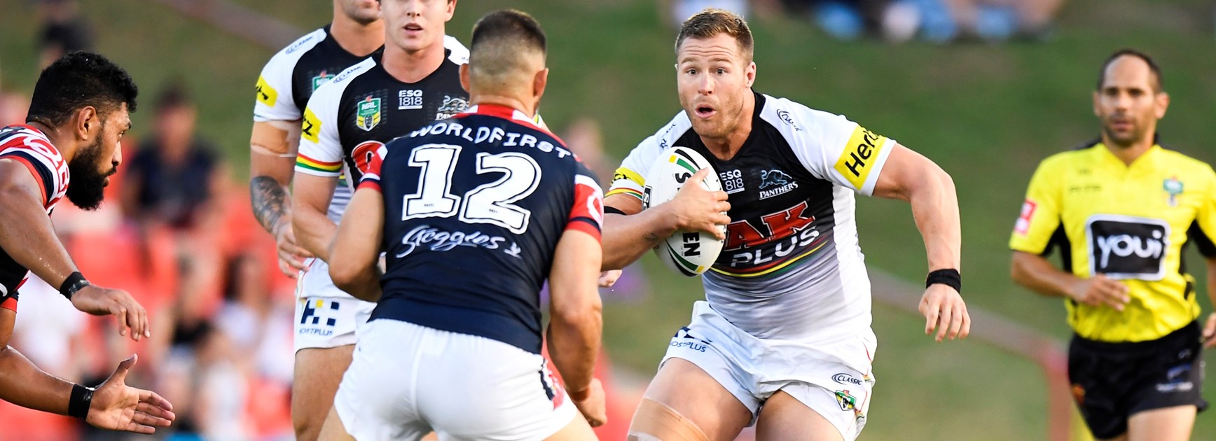 Panthers lock Trent Merrin.