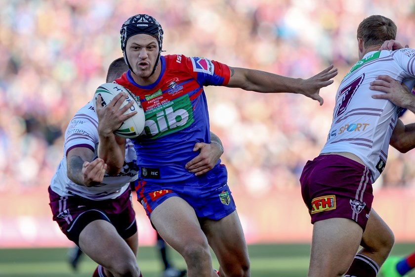 Knights fullback Kalyn Ponga.